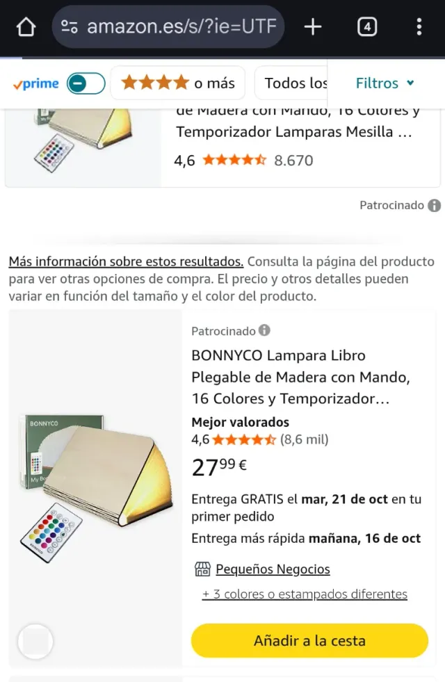 Lámpara Libro Bonnyco LED