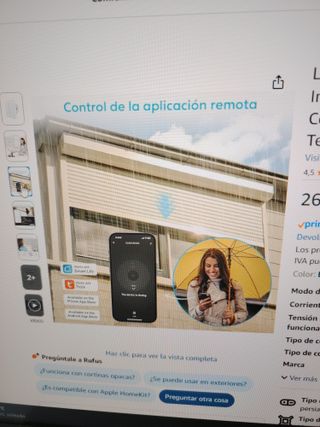 Interruptor persianas Loratap Wifi Blanco