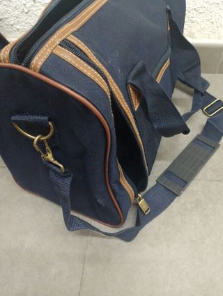 Conjunto de maletas de viaje Venca azul y marrón