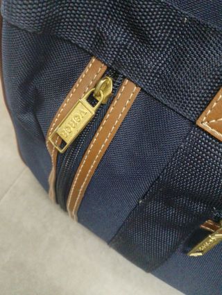 Conjunto de maletas de viaje Venca azul y marrón