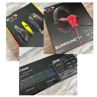 PACCHETTO EVS GAMING: mouse, tastiera e cuffie