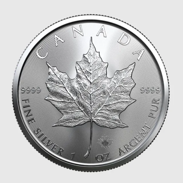 Moneda Plata 1 Oz 9999 Maple Leaf 2023 Felicidades
