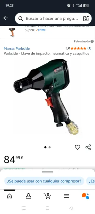 Pistola Neumática Parkside PDSS 310 A3