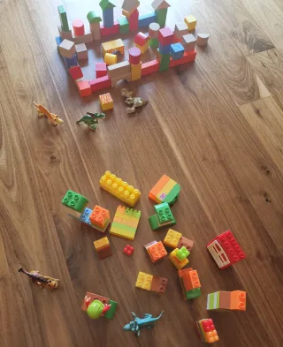 Lote Juguetes Bebé Bloques y Figuras