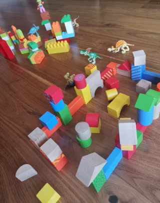 Lote Juguetes Bebé Bloques y Figuras