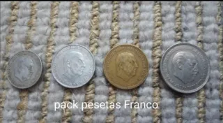 Pack  Pesetas dictador Franco