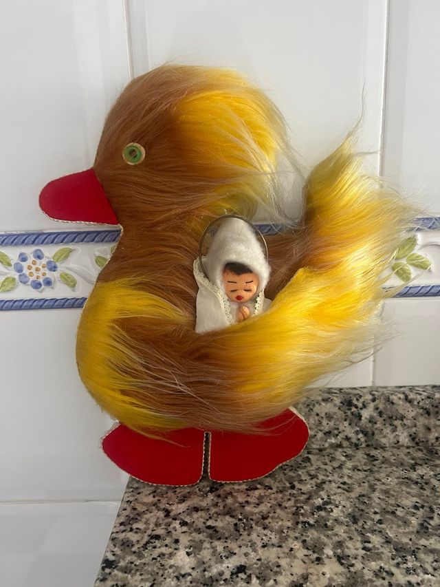 Pato con Niño Jesús para colgar
