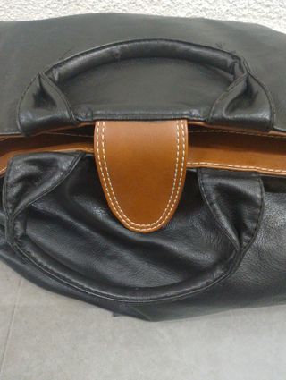Bolso de viaje Week End negro y marrón