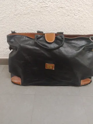 Bolso de viaje Week End negro y marrón