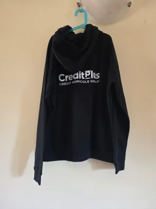 Felpa con cappuccio Uomo Nera nuova