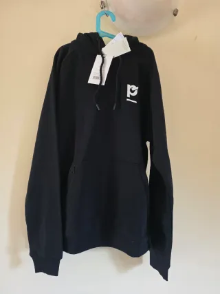 Felpa con cappuccio Uomo Nera nuova