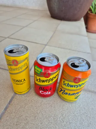 Lote 3 latas Schweppes diferentes sabores