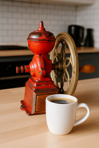 Molinillo Café Antiguo L.I.E. Rojo