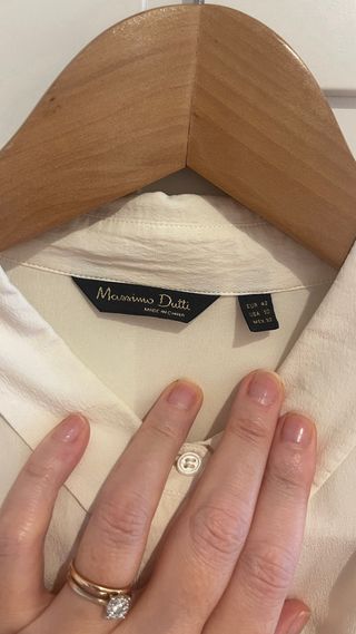 Camisa beige Massimo Dutti