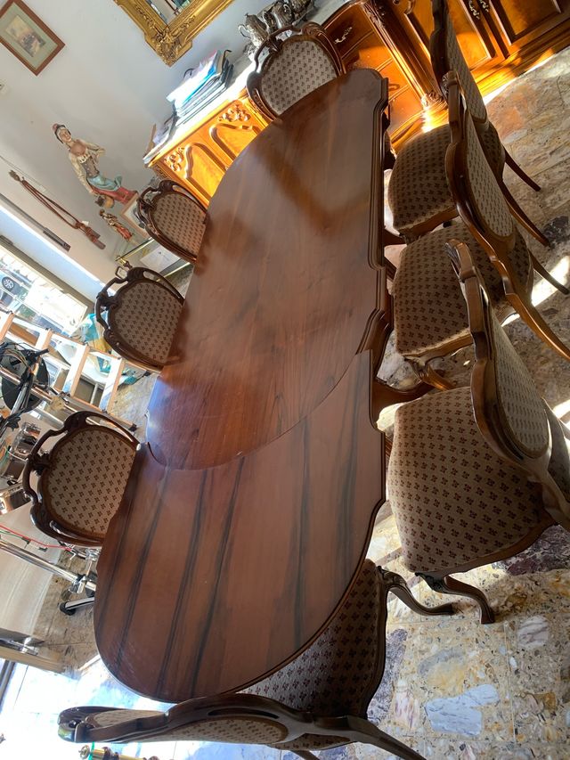 Mesa de comedor madera 8 personas