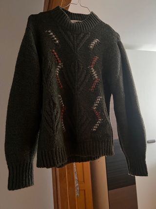 Jersey verde Slowlove con bordados