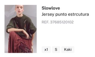 Jersey verde Slowlove con bordados