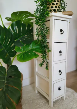 Tavolino, cassettiera in legno