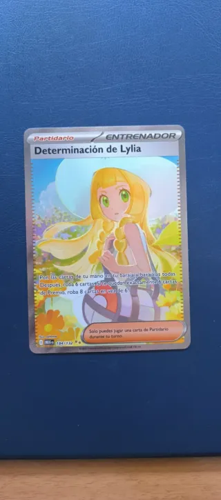 Carta Pokémon Determinación de Lylia Entrenador