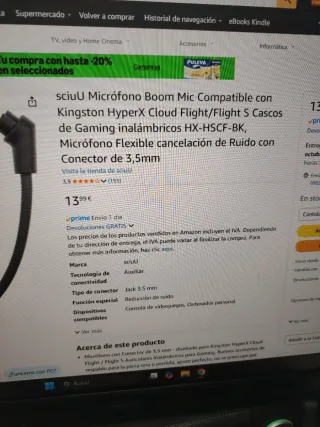 Micrófono Boom Mic