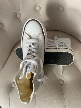 Zapatillas Victoria estilo Converse blancas