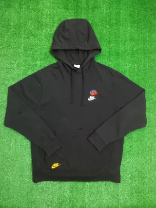 Sudadera Nike Negra 3 Logos Talla M