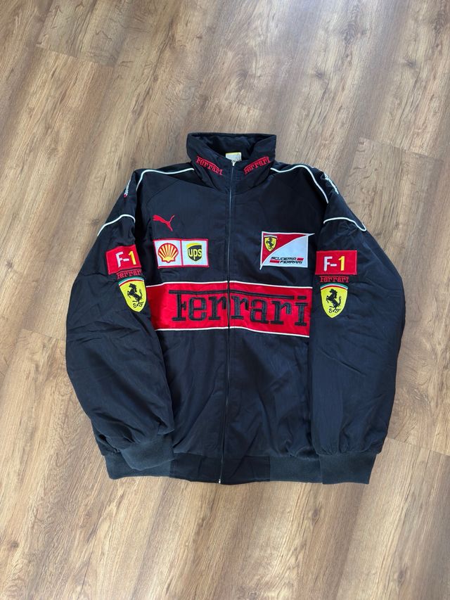Vintage Ferrari F1 Racing Bomber Negra F1