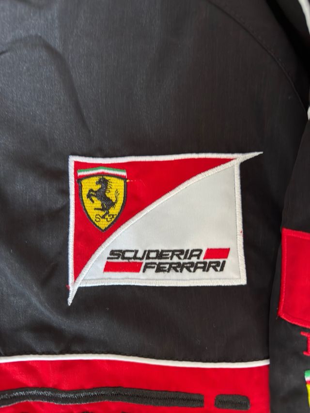 Vintage Ferrari F1 Racing Bomber Negra F1