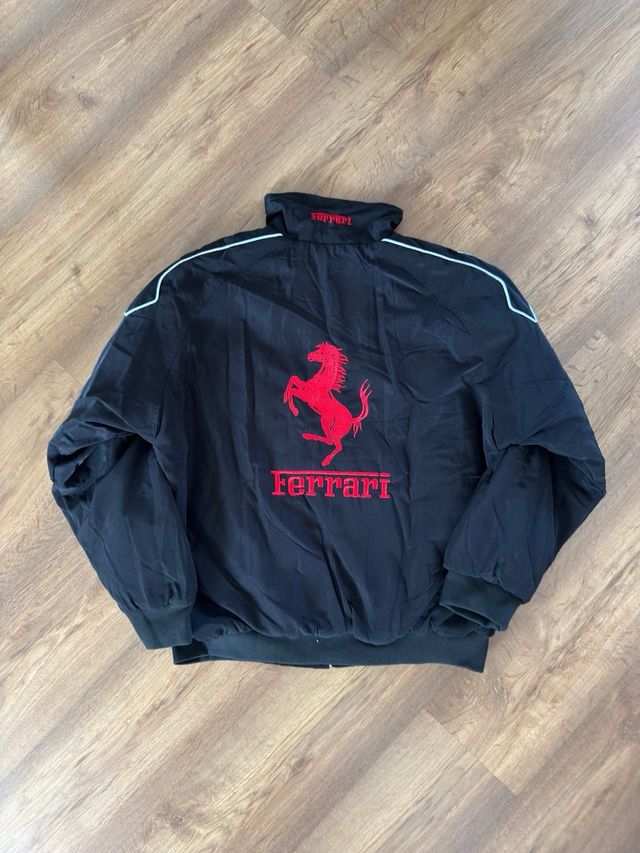 Vintage Ferrari F1 Racing Bomber Negra F1