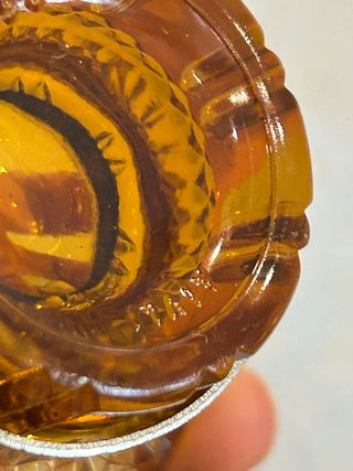 Set di 6 tazze vintage in vetro ambrato anni 50