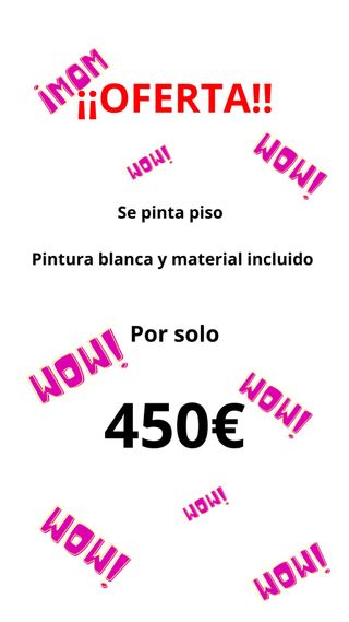 ¡Oferta! Pintura de piso + material