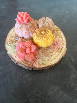 Centros de mesa otoño calabazas y hojas