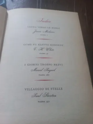 Vento verso le hawai Come fu eletto kennedy Ecc.