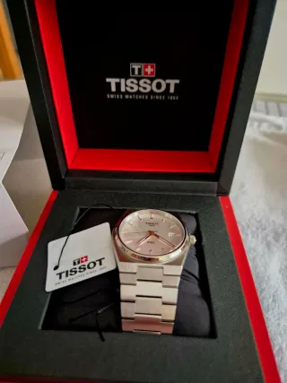 Reloj Tissot PRX Plata/Blanco Hombre