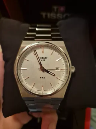 Reloj Tissot PRX Plata/Blanco Hombre