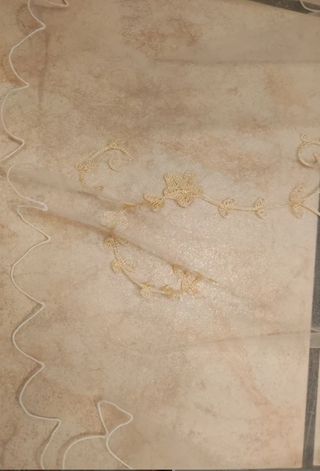 Velo de Novia Blanco con Borde Ondulado