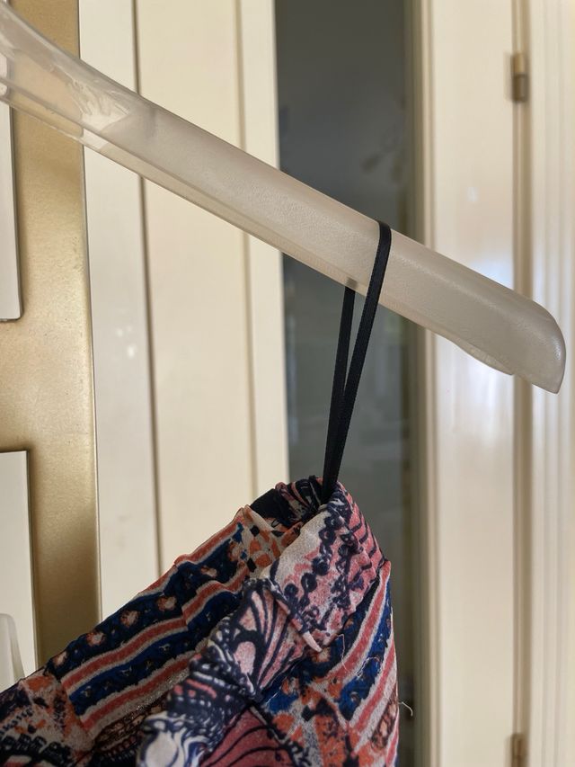 Vestido largo estampado sin tirantes