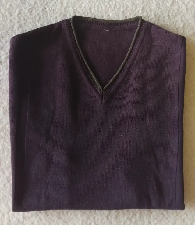 Chaleco de vestir morado vintage hombre