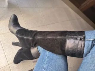 Stivali Conbipel Pelle Nera Tg 36