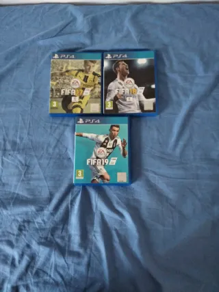 Juegos PS4 FIFA 17, 18 y 19