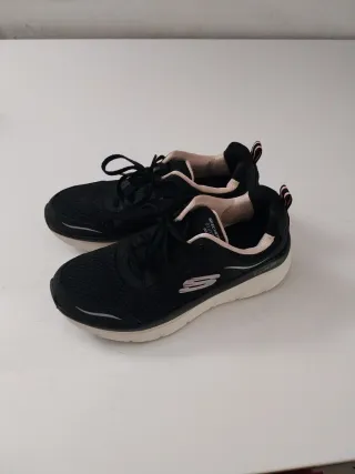 Scarpe sportive Skechers nere e rosa