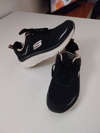 Scarpe sportive Skechers nere e rosa