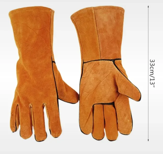 Luvas de soldadura em pele
