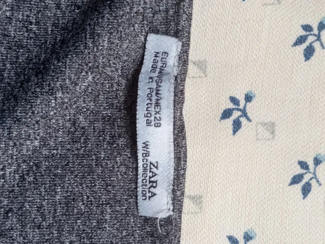 T-shirt grigia Zara taglia M