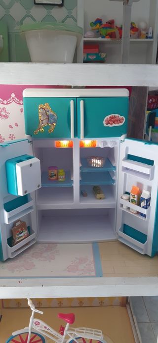 Casa de muñecas de madera grande 110cm