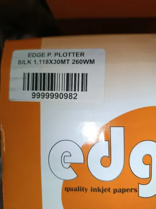Papel Plotter EDGE P. Silk 1,118x30MT 260WM. 2 und