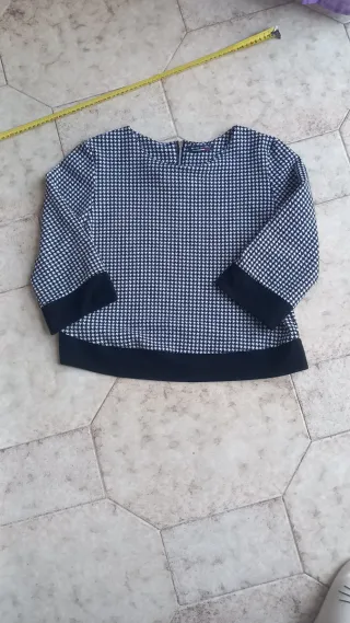 Maglia ragazza fantasia pied de poule