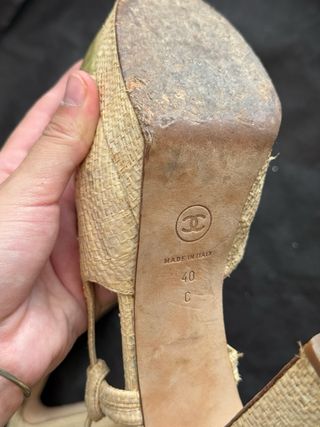 Sandalias tacon Chanel 