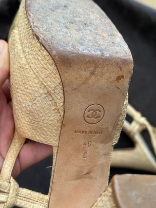 Sandalias tacon Chanel 