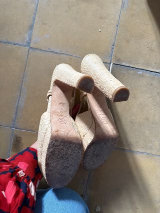 Sandalias tacon Chanel 